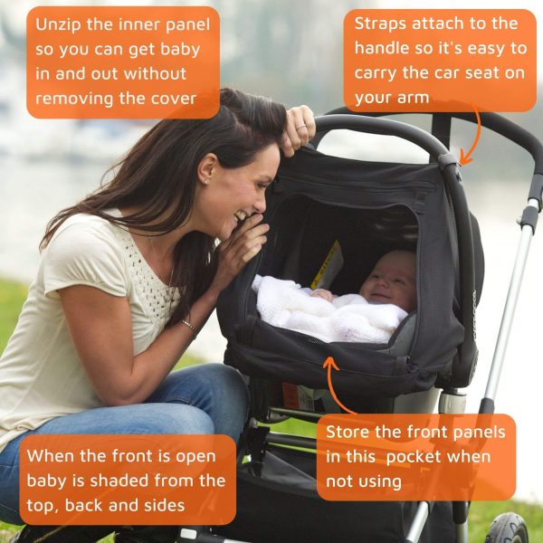 SnoozeShade car seat sunshade