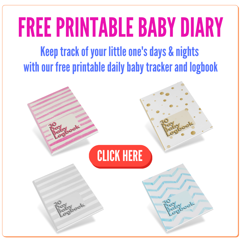 Free printable baby tracker, diary and logbook